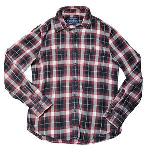 American Eagle Flannel Shirt - Size L - Red and Black